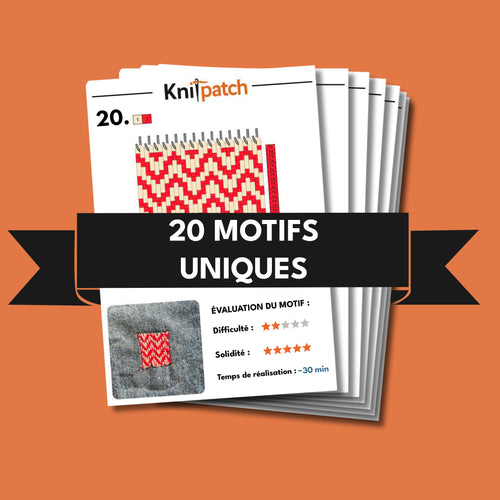 TricoPatch 20 motifs de tissage uniques